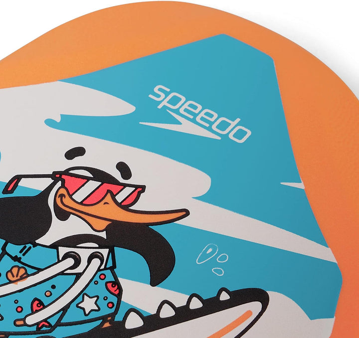 Speedo Unisex Kinder Printed Float Bedruckter Schwimmer, Chima-Azurblau/Neon-Orange, One Size
