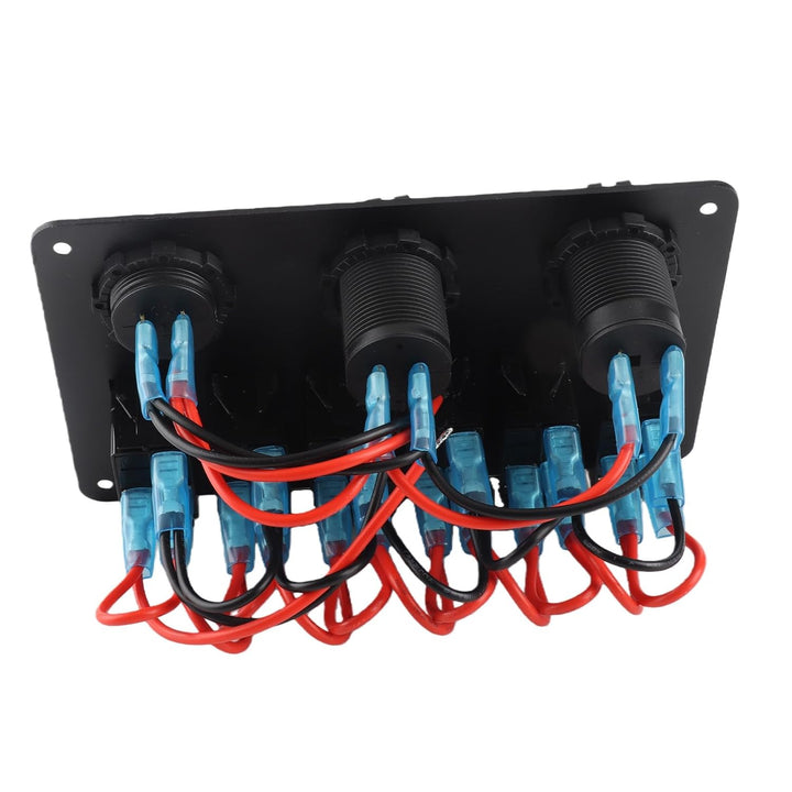 Schalter Panel Rocker Schalttafel Wippschalter Panel Schalter Panel 12V 24V 6 Gang Auto Boot LED Wip