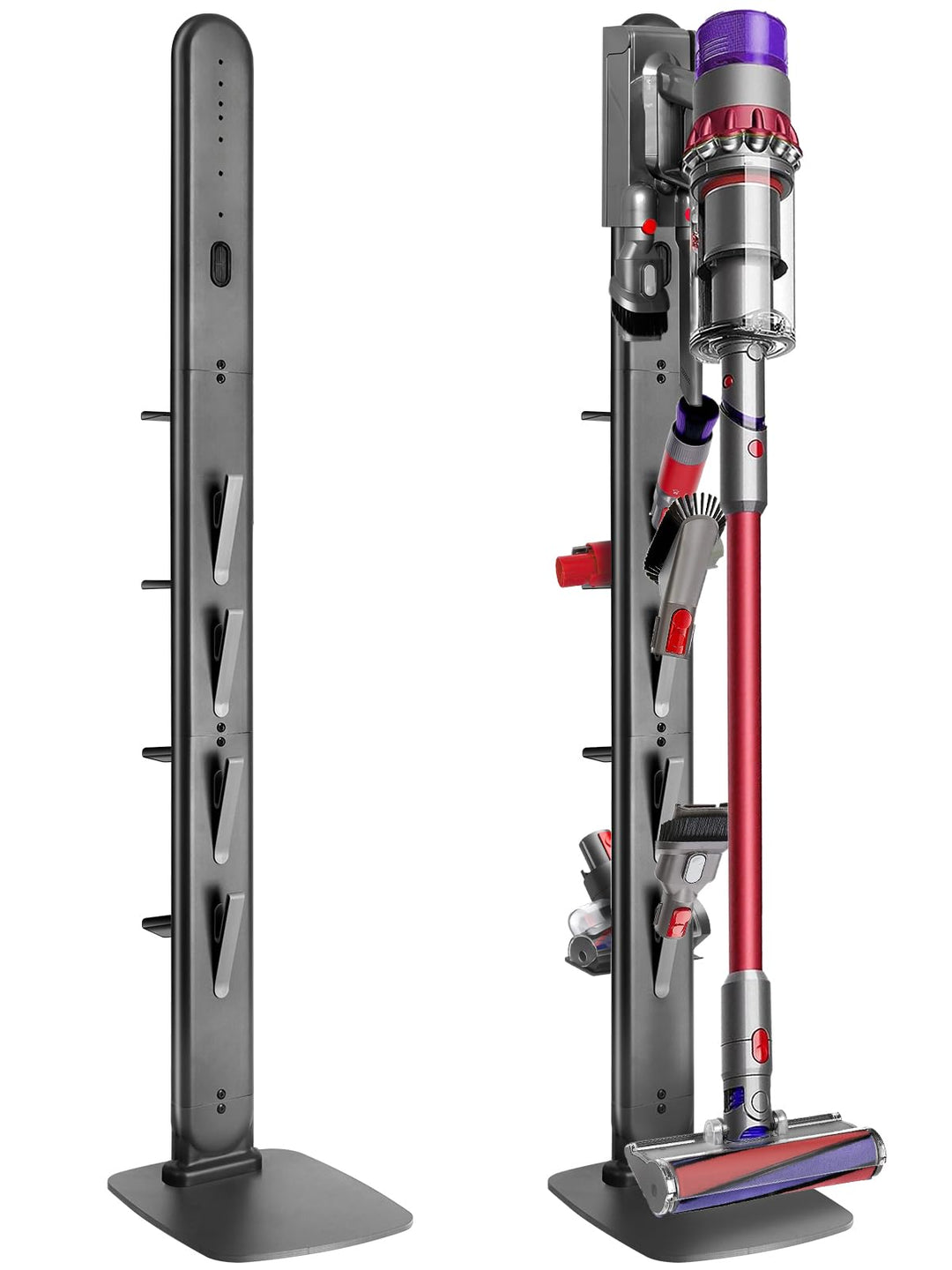 Ständer kompatibel mit Dyson G5 V15 V12 V11 V10 V8 V7 V6,Metall Halterung mit 4 Haken &amp; 4 Regale für
