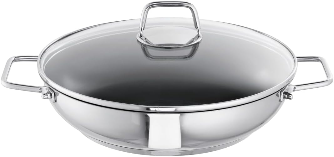 Schulte-Ufer 64056-965-28 Schmorpfanne Wega beschichtet, 28 cm, Edelstahl, 28 cm