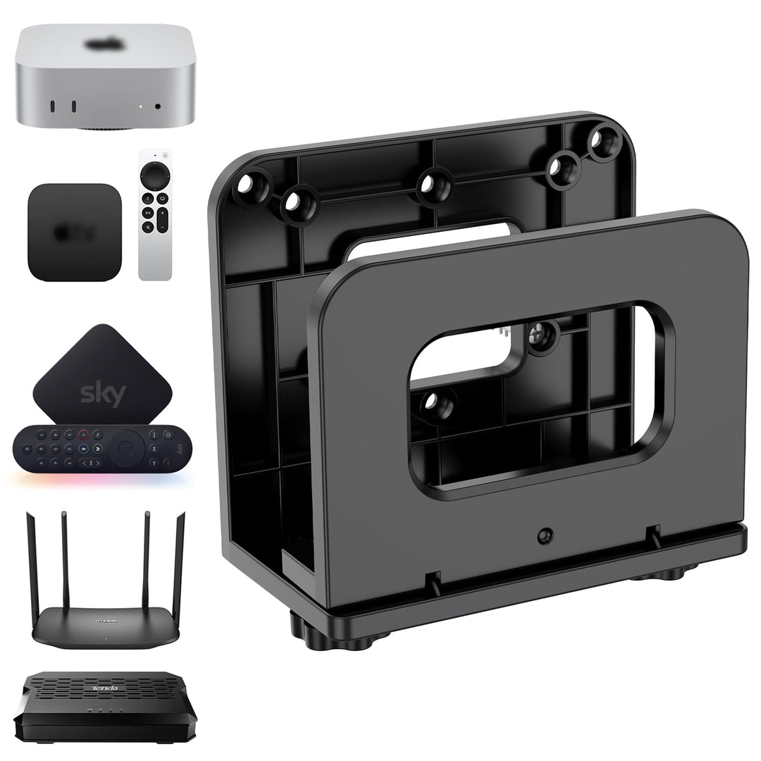 sciuU Universelle Verstellbare Wandhalterung für WLAN Router, TV Box & Mini PC - VESA Halterung für