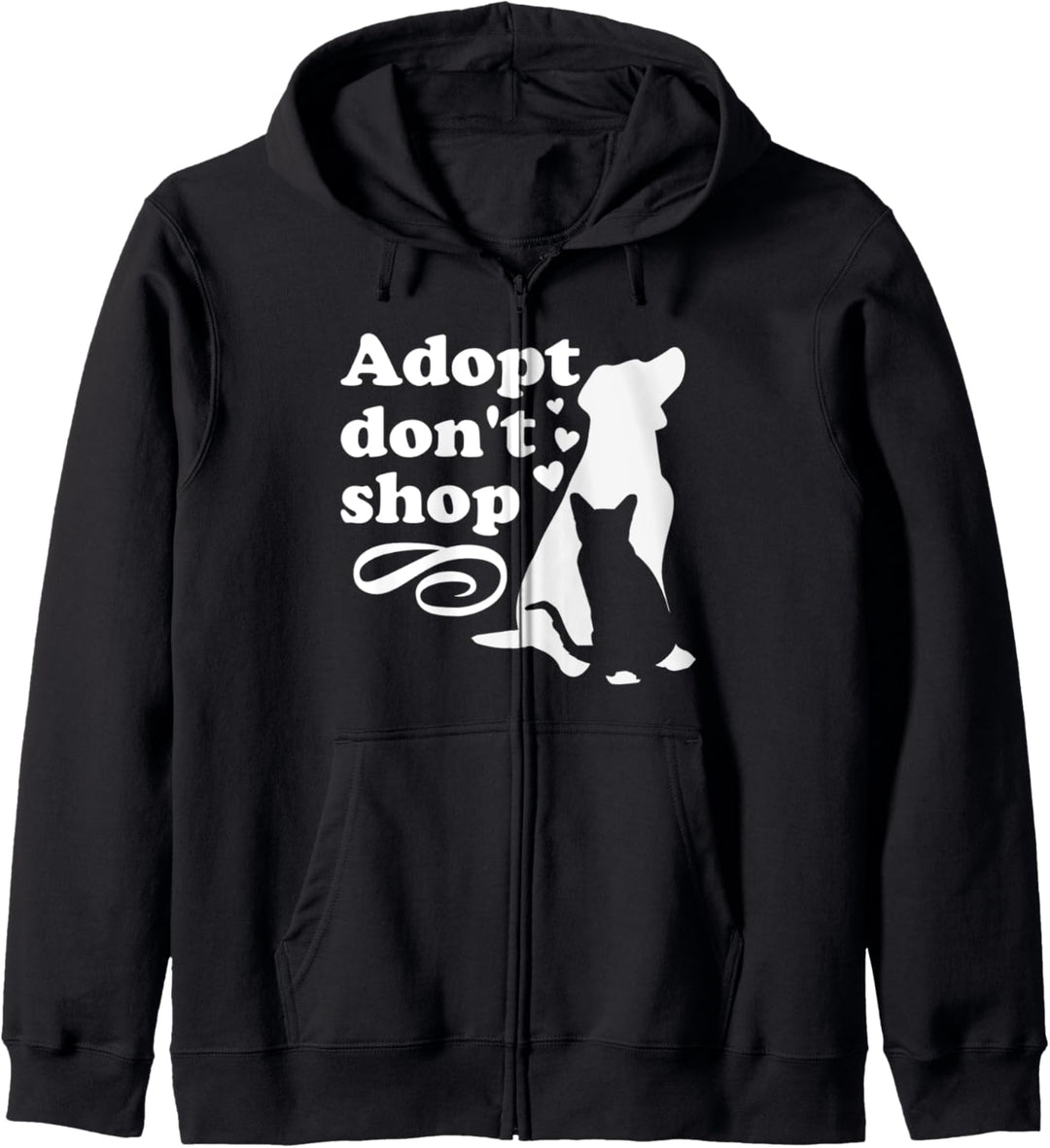 Adopt Don't Shop Rettung für Katzen und Hunde Kapuzenjacke