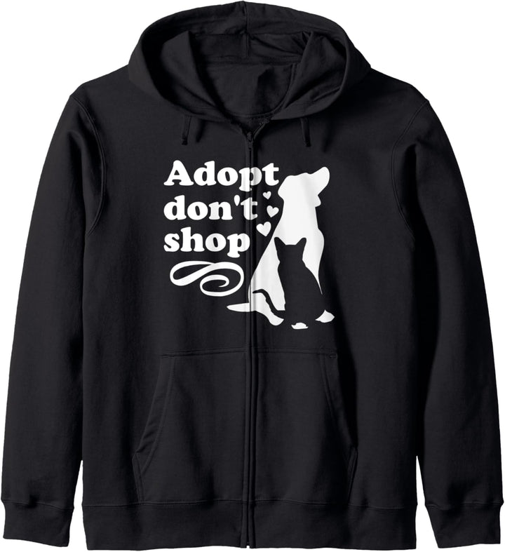 Adopt Don't Shop Rettung für Katzen und Hunde Kapuzenjacke