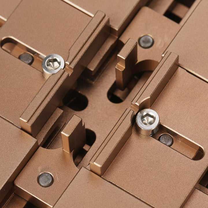 Oumefar HT-90X BGA Reballing Station, Stencil Reballing Kits Auto Magnet Stencil Solder Rework Kit L
