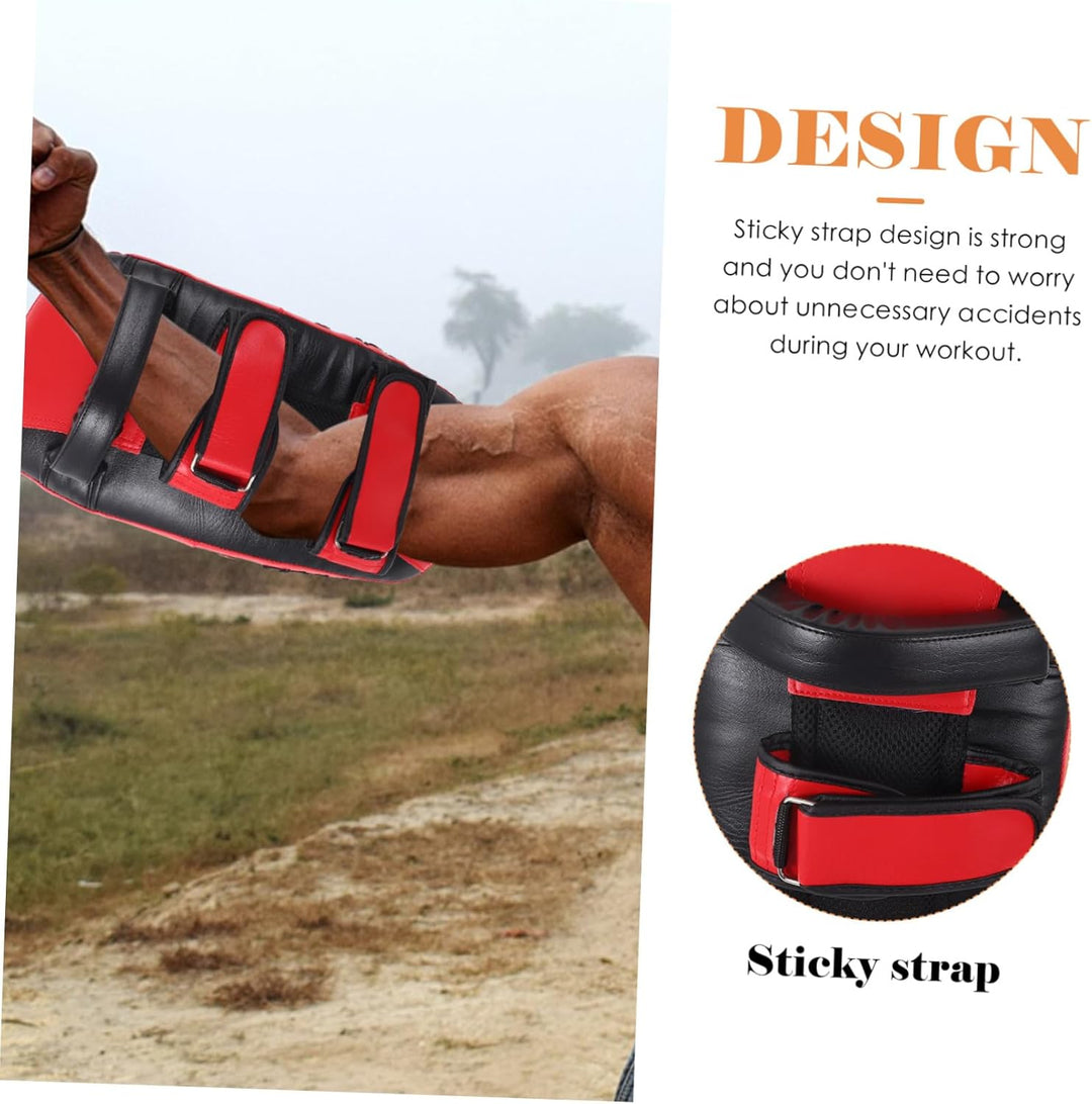 UPKOCH Beinschoner Aus Robustem Material Mit Belüftungsöffnung Gepolstert Rotes Muay Thai Kickpad Fü