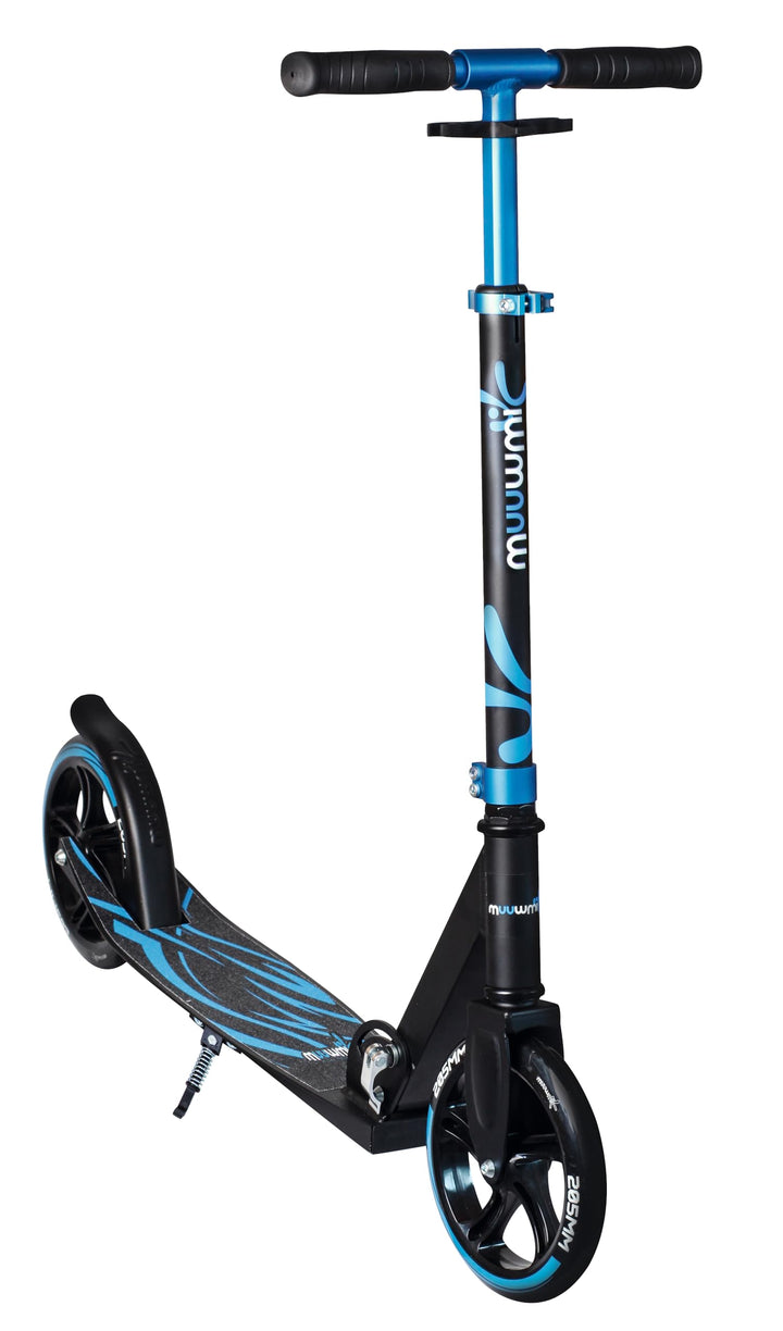 muuwmi Aluminium Scooter – Tretroller, 205 mm, ABEC 7, für Kinder und Erwachsene, GS geprüft, höhenv