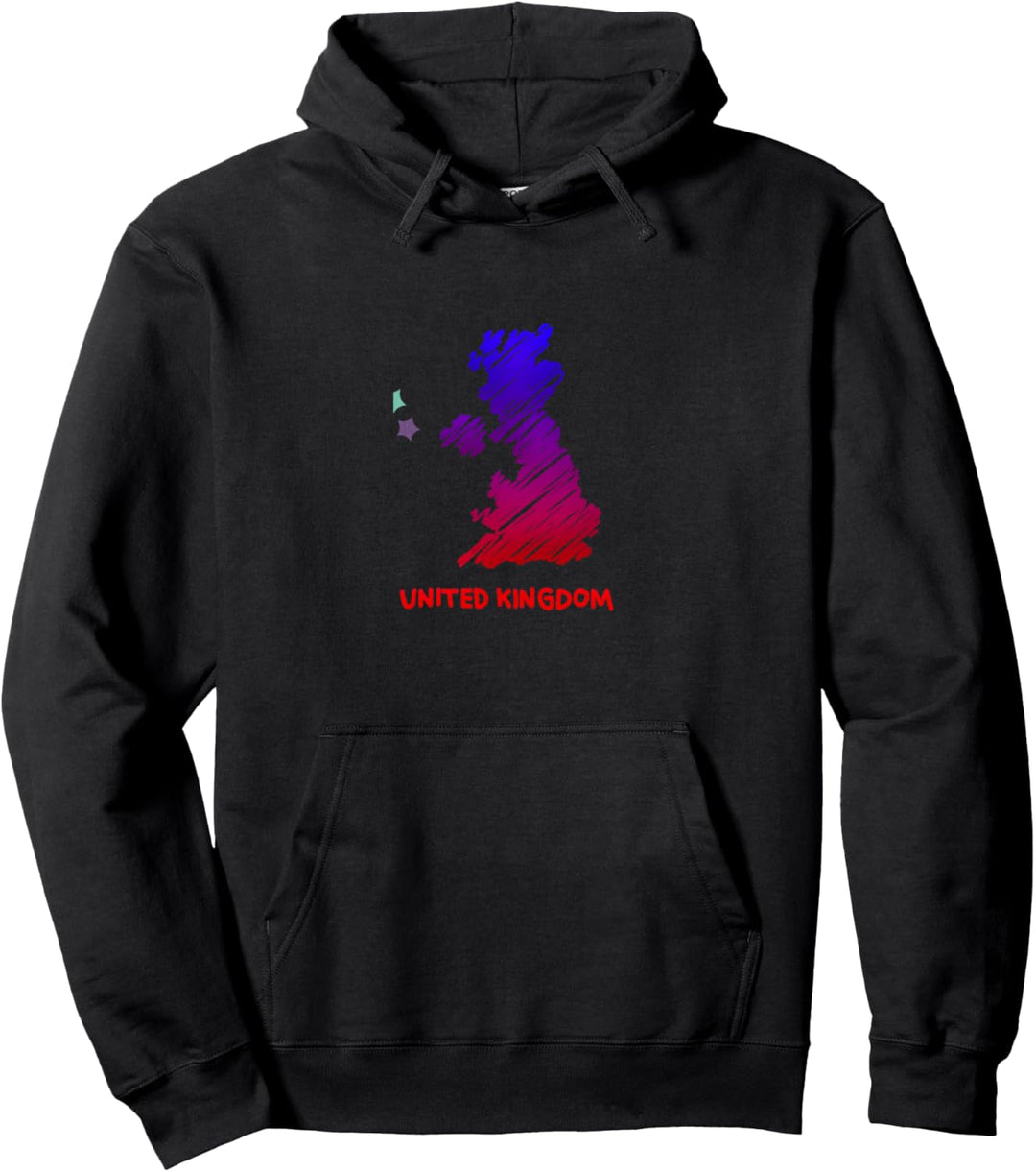 Vereinigtes Königreich Karte Pullover Hoodie