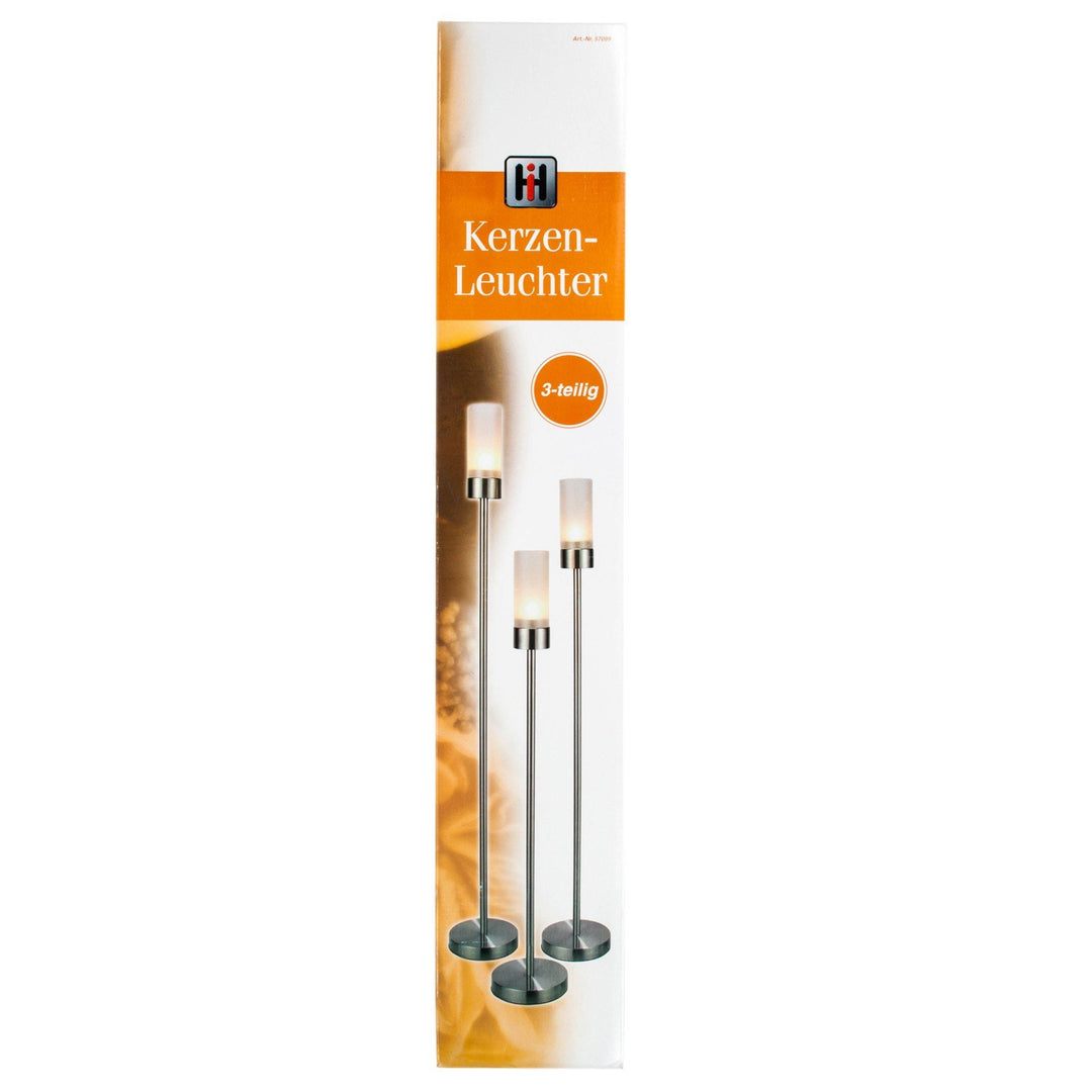 Haushalt International Kerzenleuchter Set 3tlg Edelst