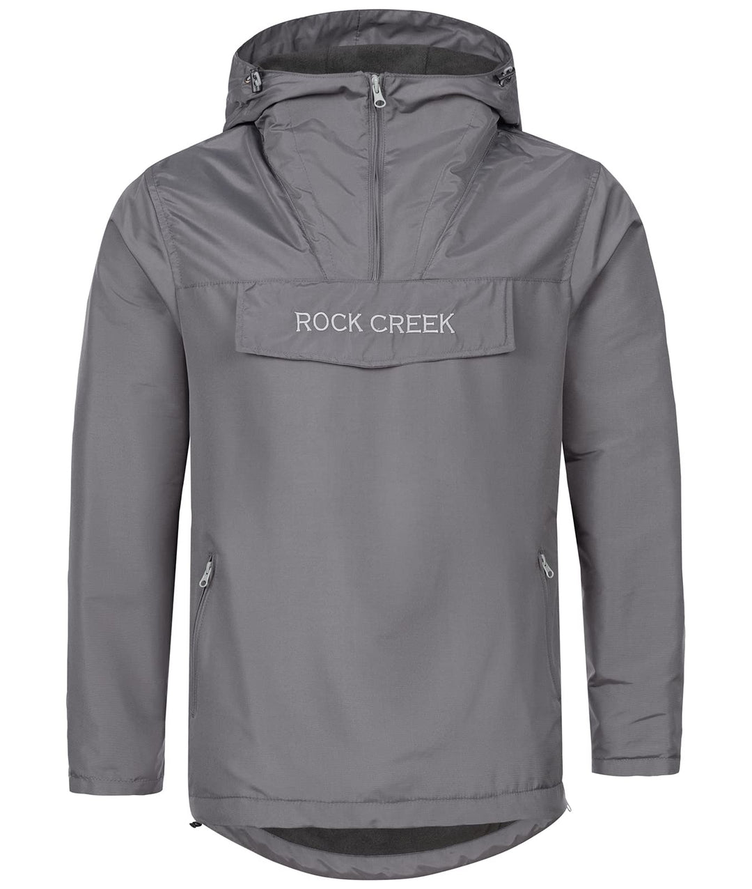 Rock Creek Herren Windbreaker Jacke Anorak H-295, Anthrazit