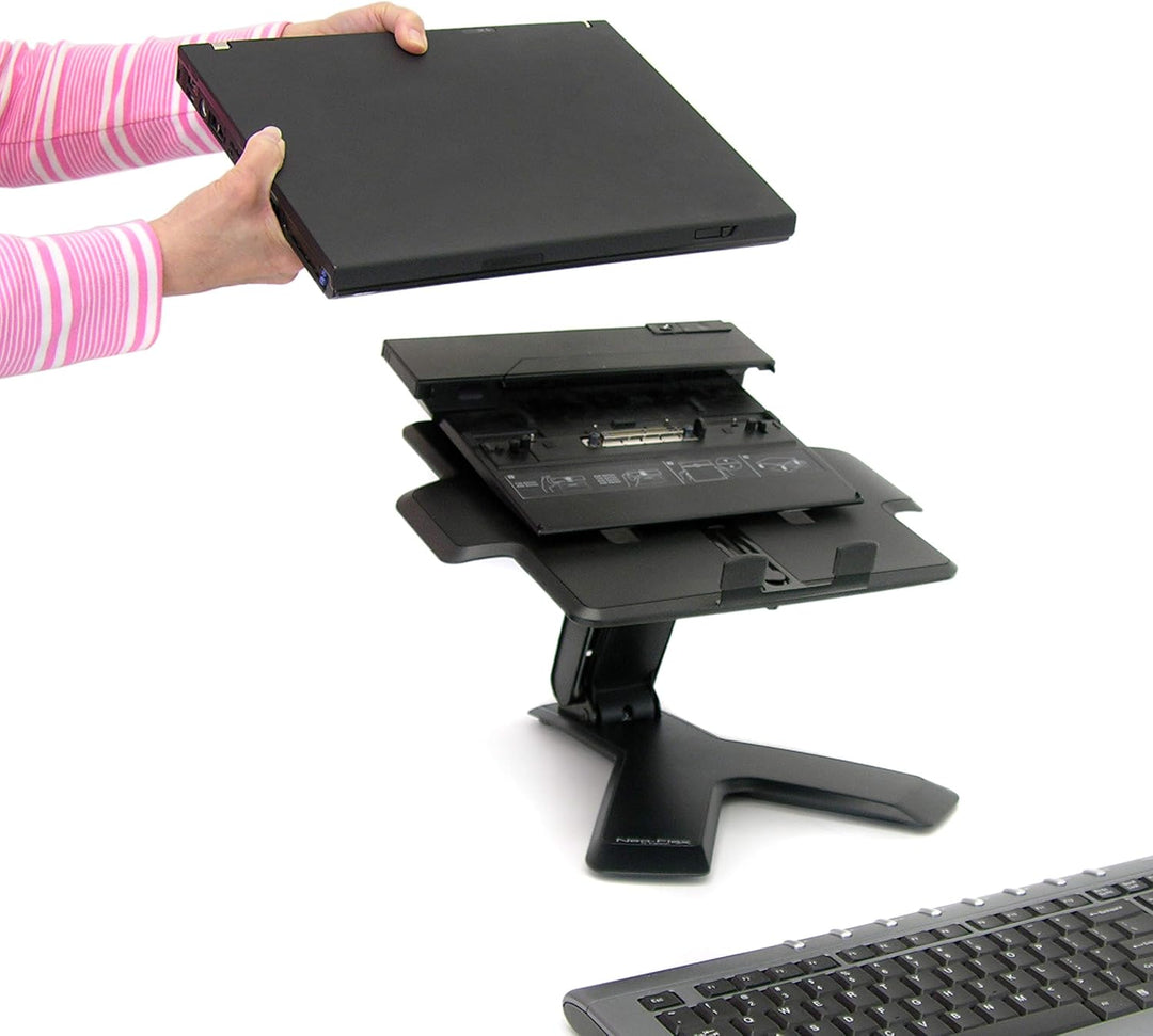 Neo-Flex® Notebookhalterung mit Lift Standfuss Schreibtisch, Schreibtisch