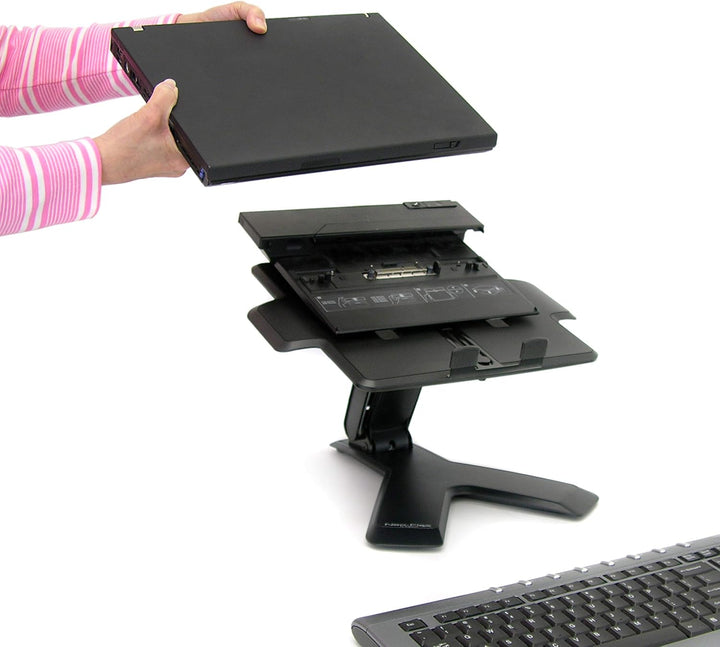 Neo-Flex® Notebookhalterung mit Lift Standfuss Schreibtisch, Schreibtisch