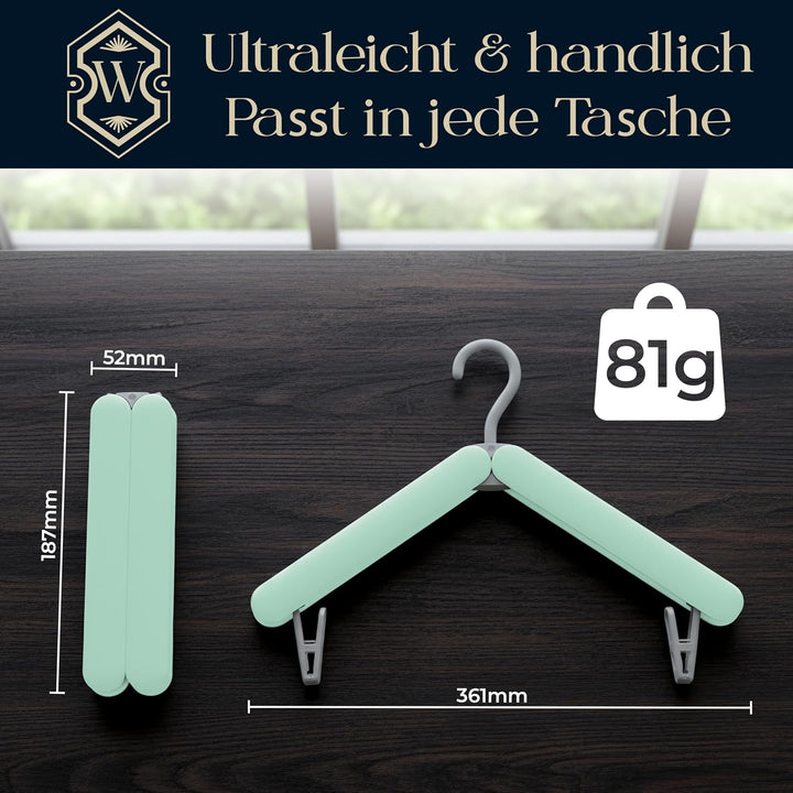 Faltbare Reise Kleiderbügel 3er Set | Platzsparend & Leicht | Ideal für Urlaub, Camping, Hotel & Zuh