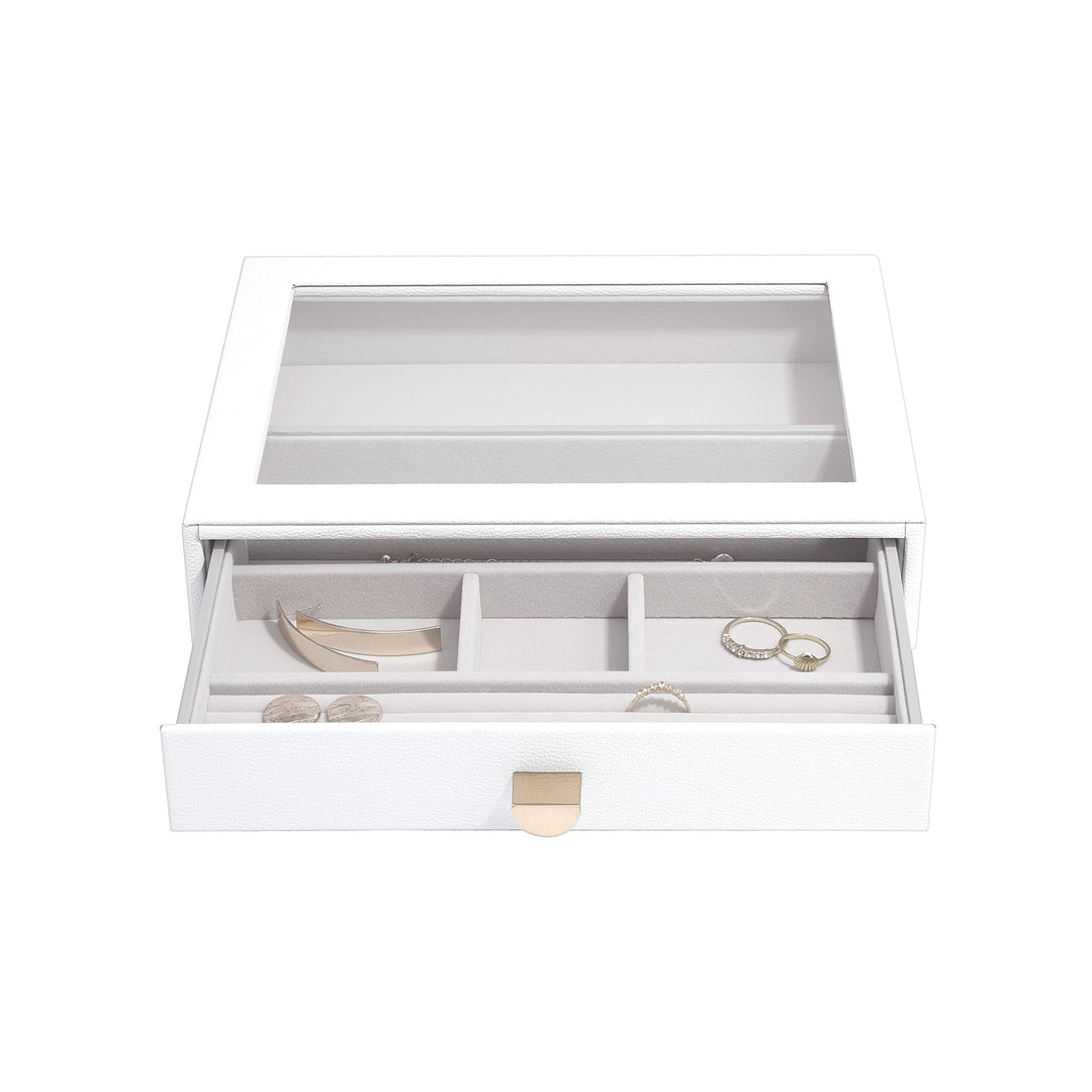 Stackers Pebble White Classic Jewellery Box Display Drawer, White