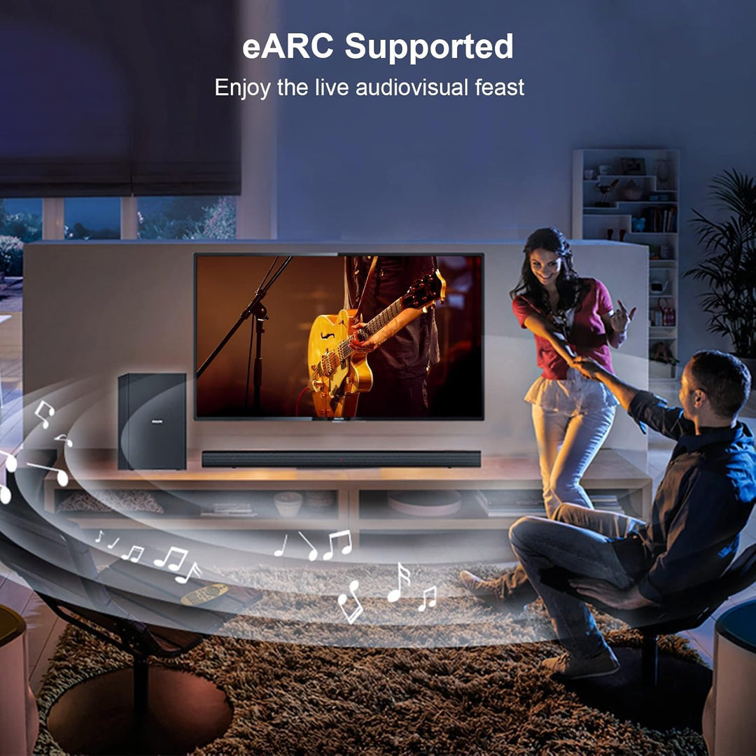 FIBBR 8K HDMI Glasfaserkabel 2M, 48Gbps 8K HDMI 2.1 Kabel/AOC Unterstützung 8K@60Hz, 4K@120Hz/144Hz