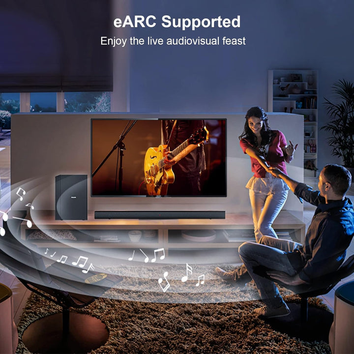 FIBBR 8K HDMI Glasfaserkabel 2M, 48Gbps 8K HDMI 2.1 Kabel/AOC Unterstützung 8K@60Hz, 4K@120Hz/144Hz