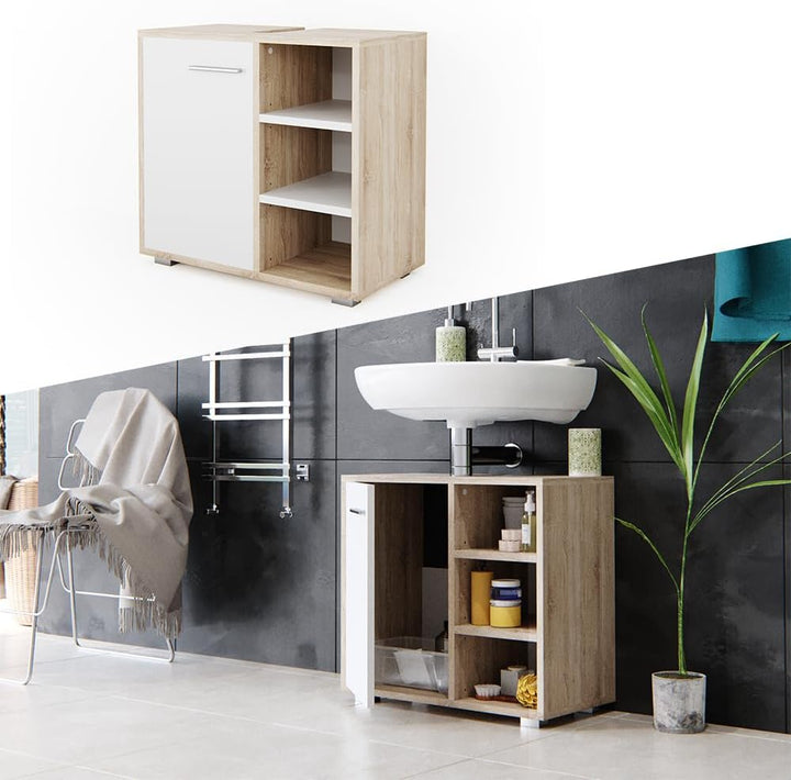 Vicco Waschbeckenunterschrank Perry, Sonoma, 60 x 55.6 cm Sonoma 60x55,6x31 cm, Sonoma 60x55,6x31 cm