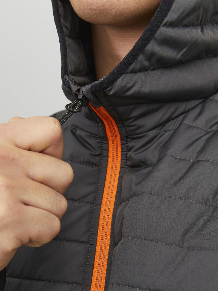 JACK & JONES Male Hybridjacke Hybridjacke | Hybrid jacket XXL Asphalt, XXL Asphalt
