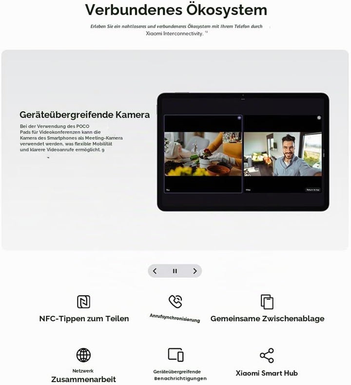 XIAOMI Tablet Poco Pad X1 8GB+512GB 11,2 Zoll Schwarz Android 15 HyperOS 2 8850mAh IPS LCD Display S