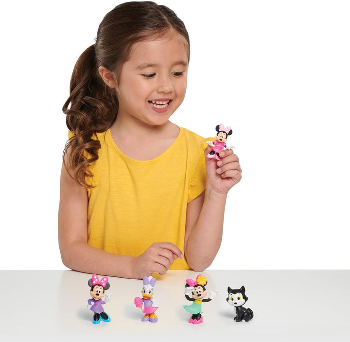Just Play Disney Junior Minnie Mouse Minifiguren 5er-Pack, 4,3–6,9 cm grosse Sammelfiguren, Kindersp