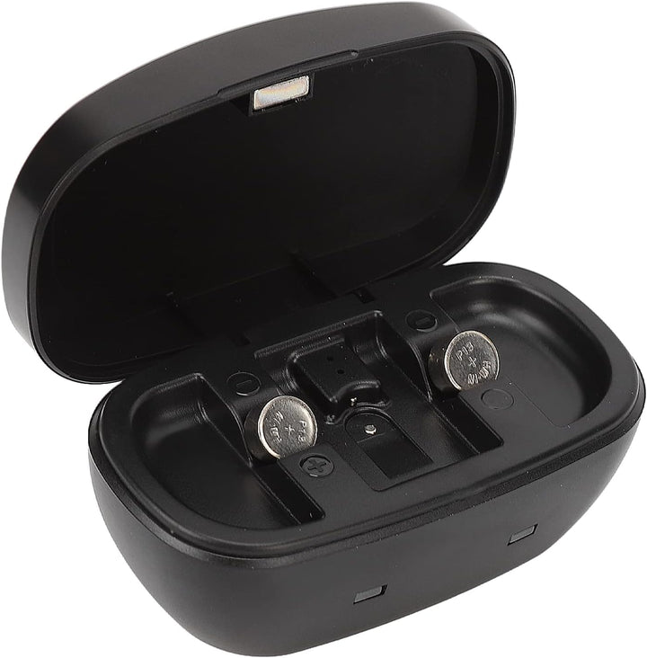 P13 Ladegerät für Hörgerätebatterien – Tragbares, wiederaufladbares Batterieset mit USB-Kabel und la