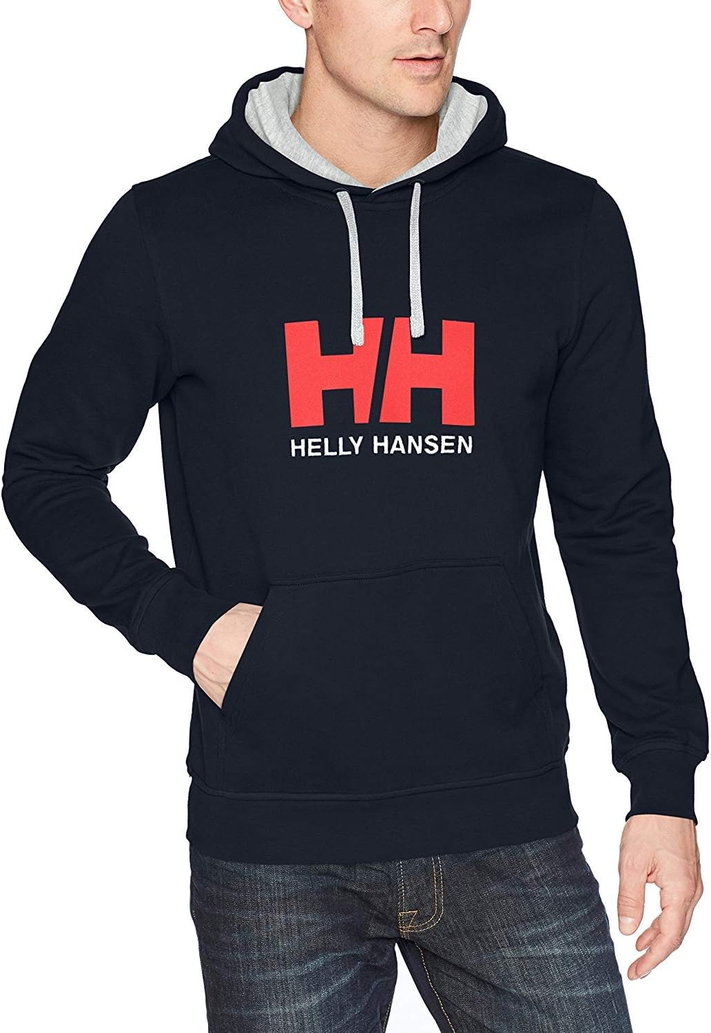 Helly Hansen Men's HH Logo Hoodie L Marineblau, L Marineblau
