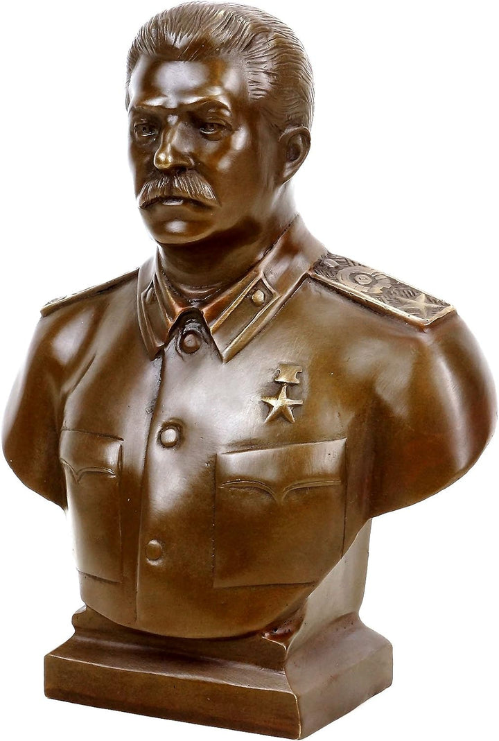 Kunst & Ambiente - Josef Stalin Büste (1953) - UDSSR - signiert - Militaria - Bronze Büste - Militär