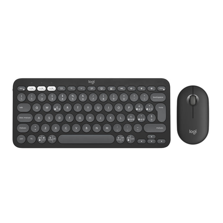 Logitech Pebble 2 Combo - Italienisches QWERTY-Layout, Grafit