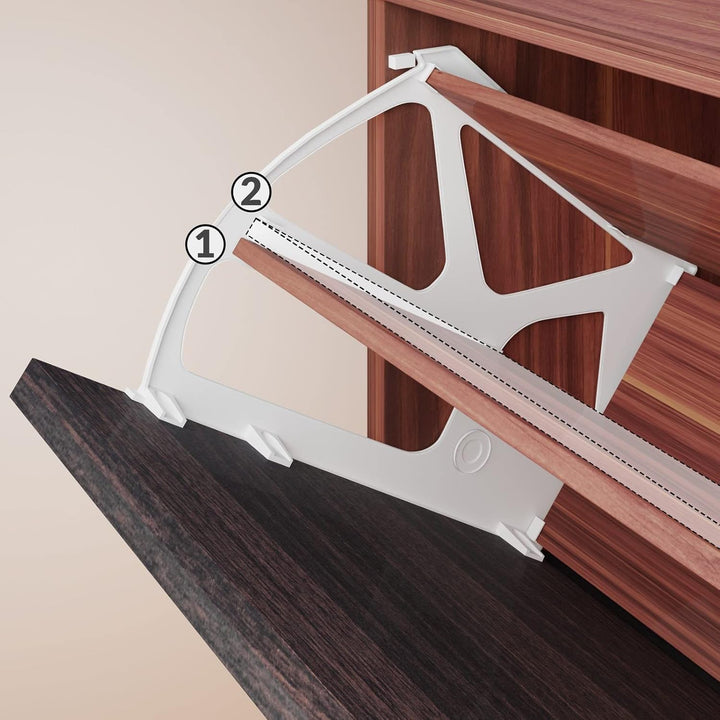 Casaria® Schuhschrank für 18 Paar Schuhe Schmal 115x60x25cm 3 Klappen Hoch Holz Geschlossen Kippsich