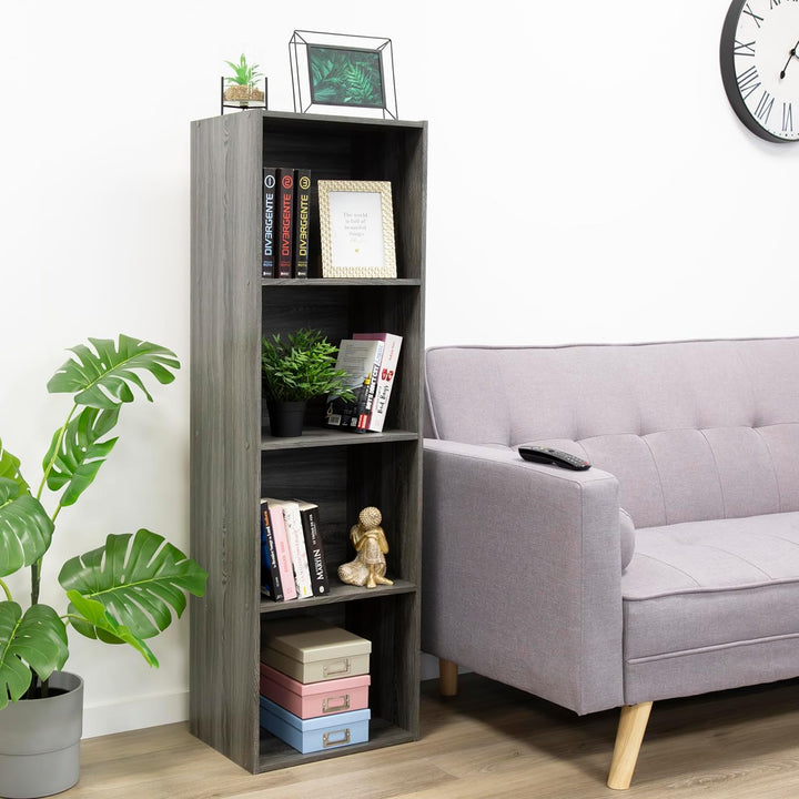 Iris Ohyama, Schrank, 4 Büroregale, Bücherregal, stabil, grosse Kapazität, multifunktional, massiv,