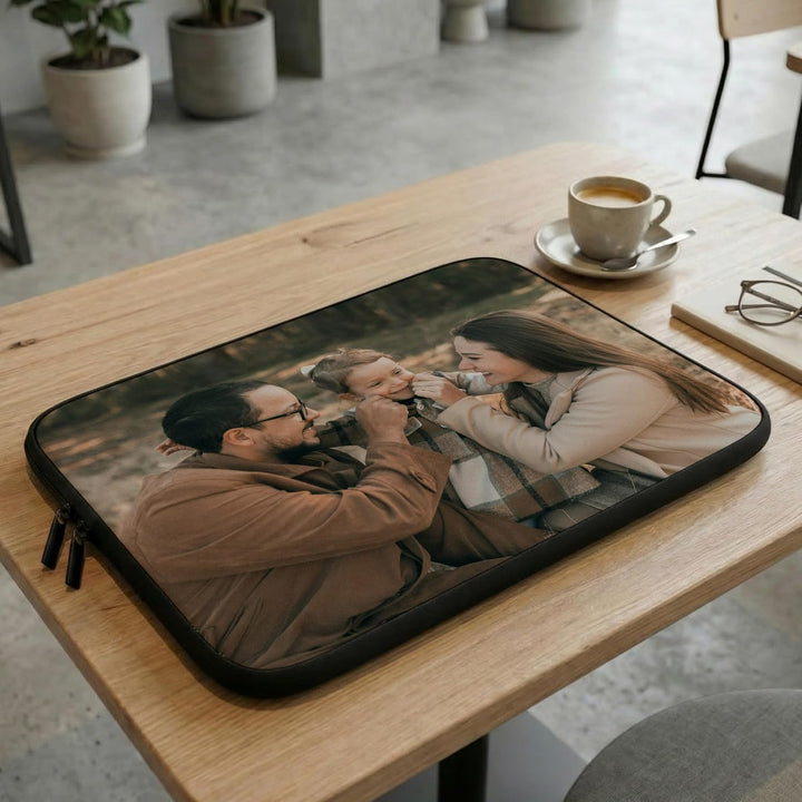 PhotoFancy® – Personalisierte Laptoptasche mit Foto bedrucken – Neopren Notebook Hülle selbst gestal