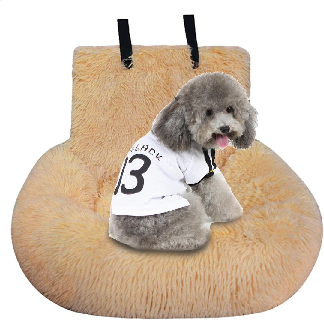 Hunde Autositz, Hundebett Auto, Hunde Autositz Fluff-y Inkl. Sicherheitsgurt, Haustier-Autositz, Aut