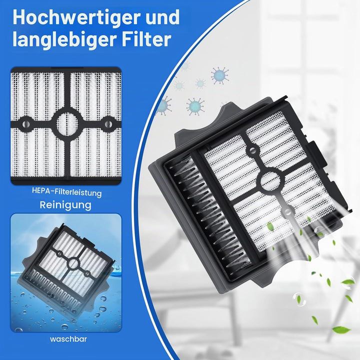Ersatzbürstenrolle und HEPA-Filter passend für Tineco Floor One S7 Stretch Ultra/S7 Artist/S7 Master