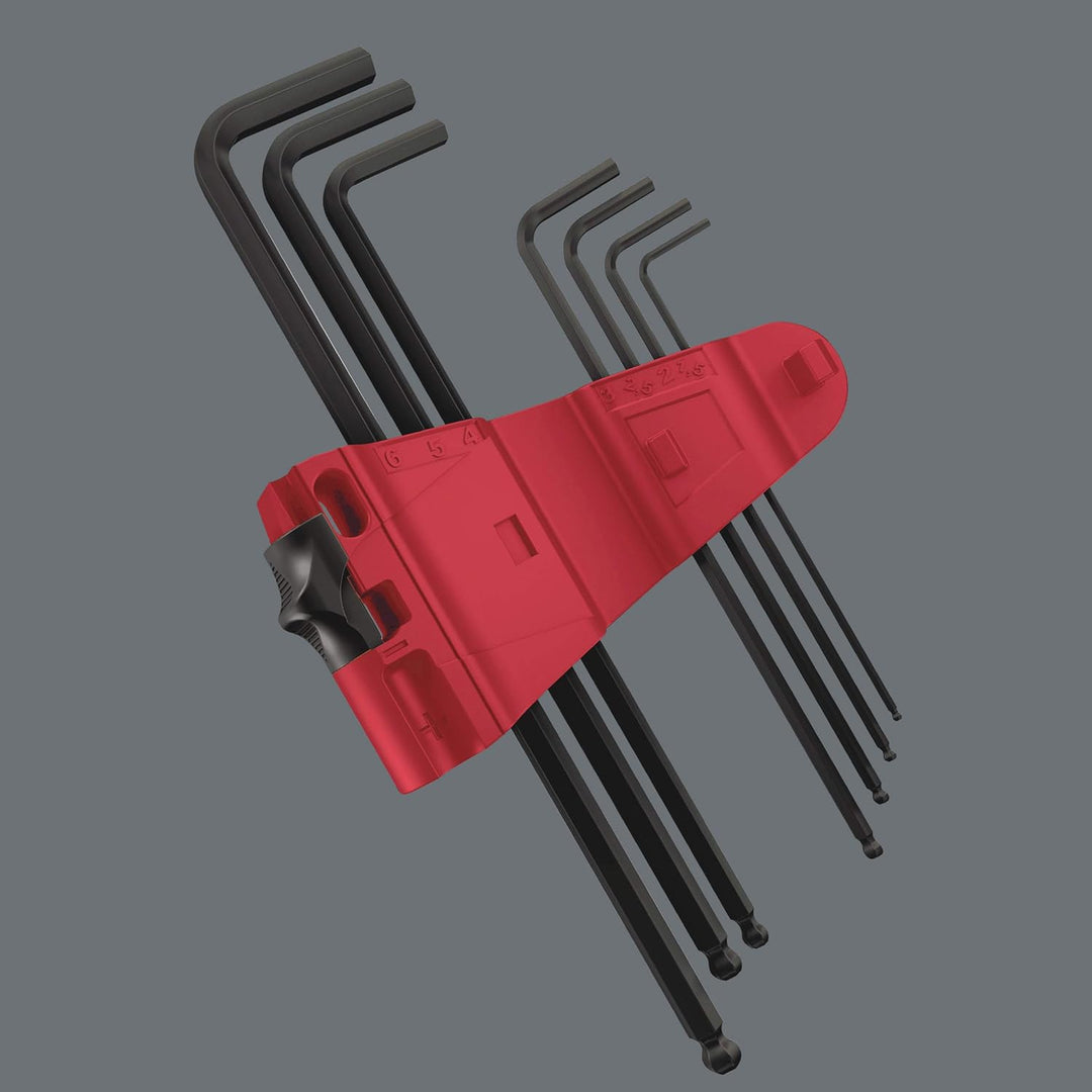 Wera 950 PKL/9 BM N Winkelschlüsselsatz, metrisch, BlackLaser, 9-teilig, 05022086001