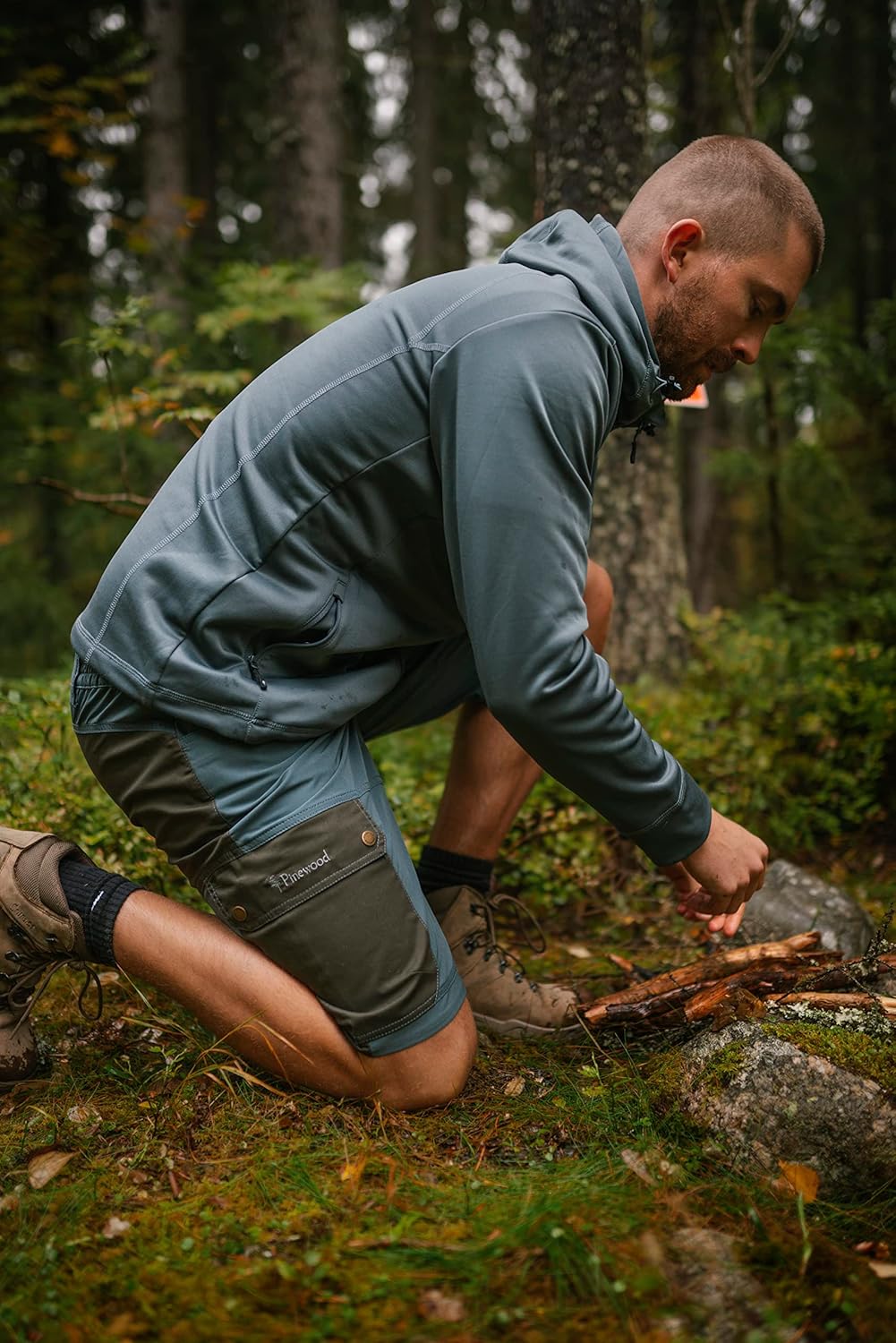 Pinewood Finnveden Trail Stretch Shorts für Herren. Zum Wandern, Trekking, Jagd, Hundesport und viel