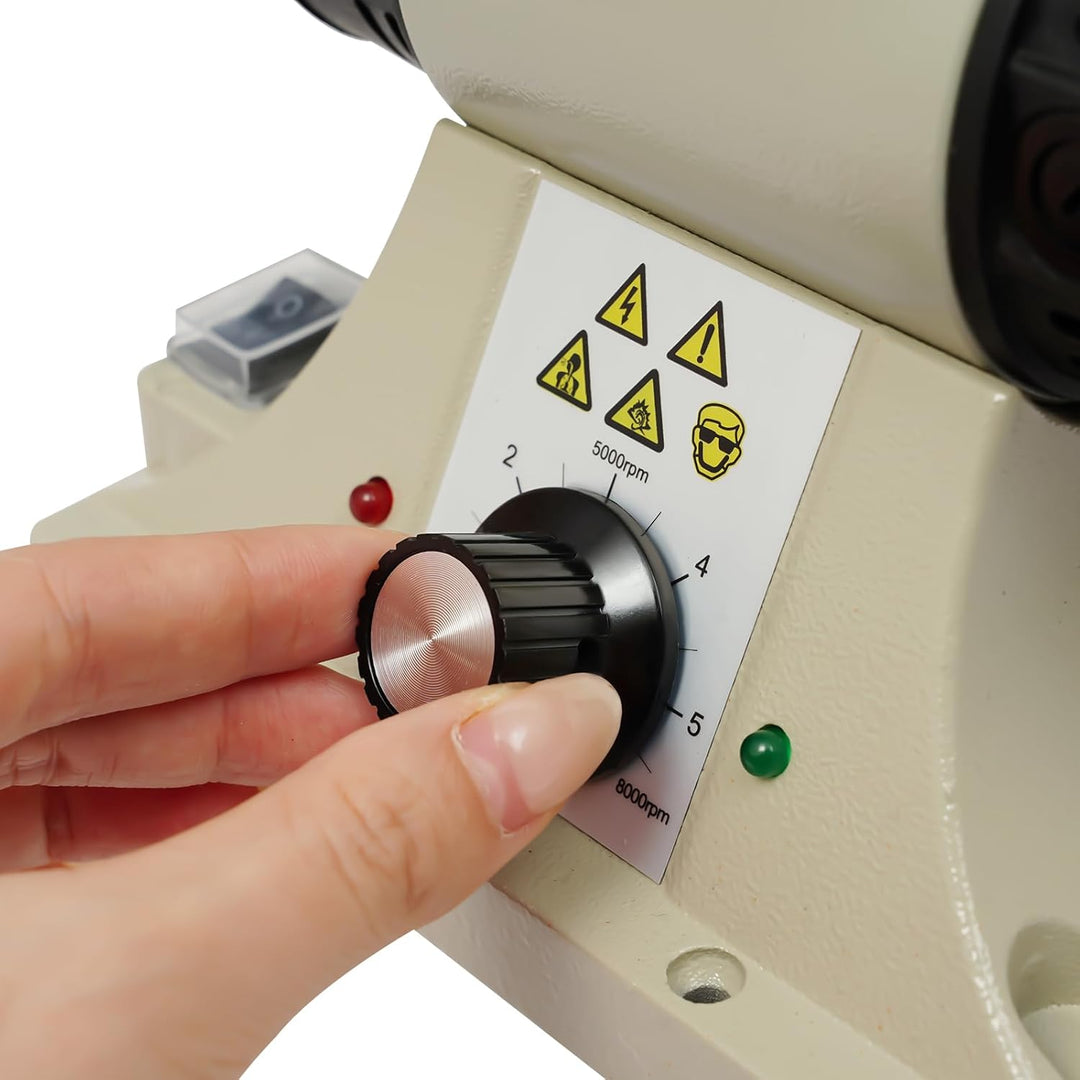 Lederpoliermaschine, Kantenschleifmaschine,350W elektrische Lederbornismaschine mit Holz Brennrad, 0