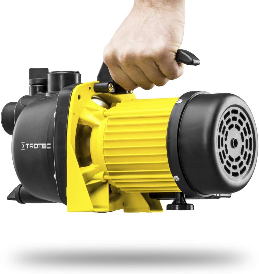 TROTEC Gartenpumpe TGP 1000 E – Pumpe mit Leistung 3300 l/h, 1000 W – Förderdruck 4,2 bar, Förderhöh