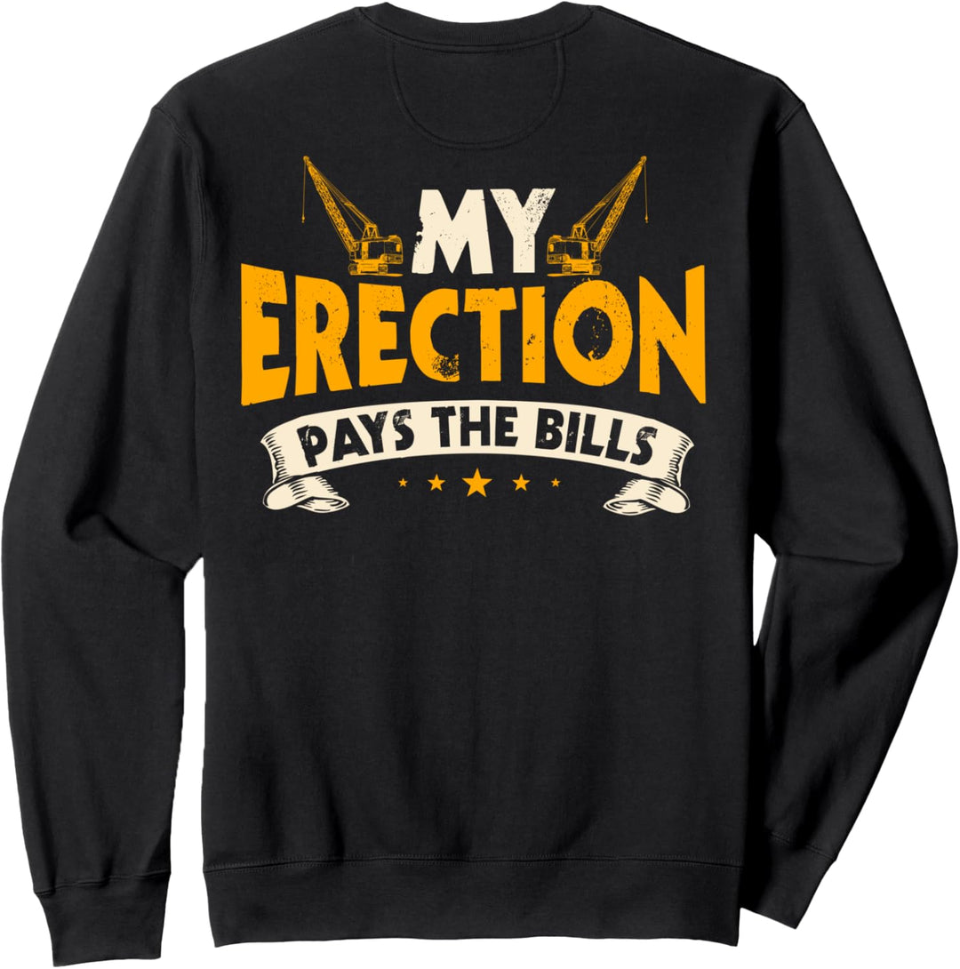 Kranführer Geschenke Design auf der Rückseite der Kleidung Sweatshirt