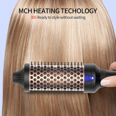 K&K Thermobürste Keratin Thermal Brush Protect Beheiztes Fass Heisse Haarbürste, Ionisch Glatt Schei