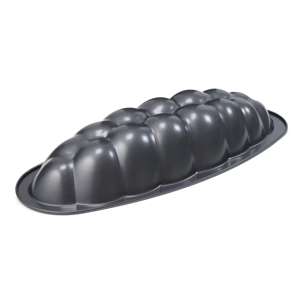 patisse Grosse Brioche-Kastenform, antihaftbeschichtet, 39 x 17 cm, 6,4 cm tief, mittelgross, grau