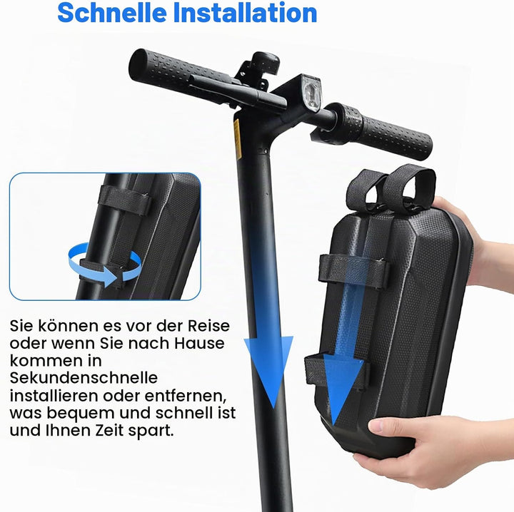 Giabuao 4L E Scooter Tasche für Roller, wasserdichte Rollertasche mit Schnellverschluss,Front Tube B