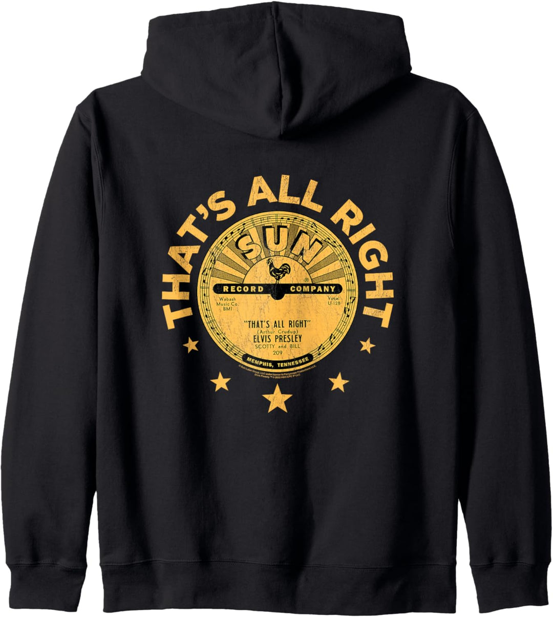 Sun Records Elvis Presley Thats All Right Kapuzenjacke
