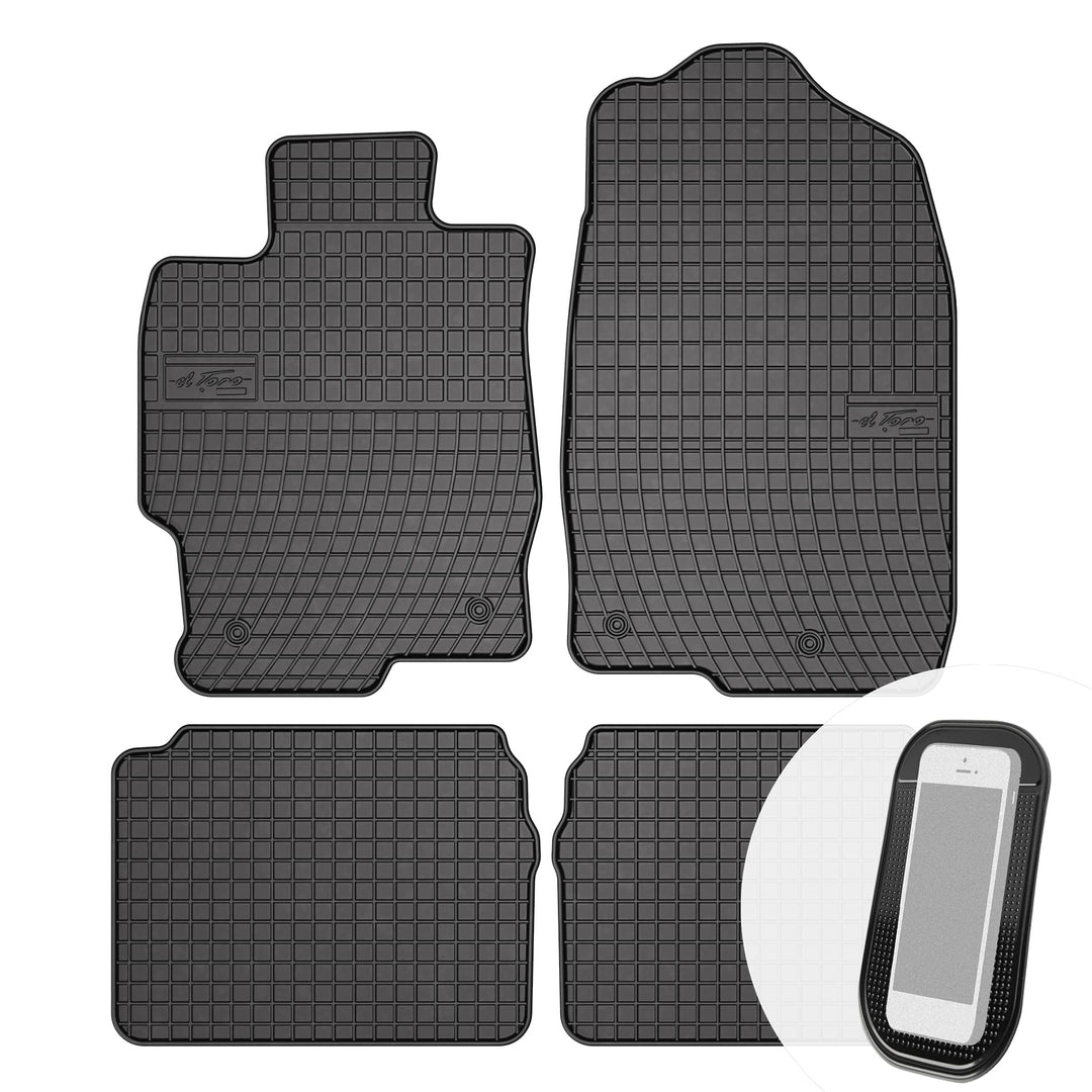 Gummimatten Auto Fussmatten Gummi Automatten Passgenau 4-teilig Set - passend für Mazda 6 II 2007-20