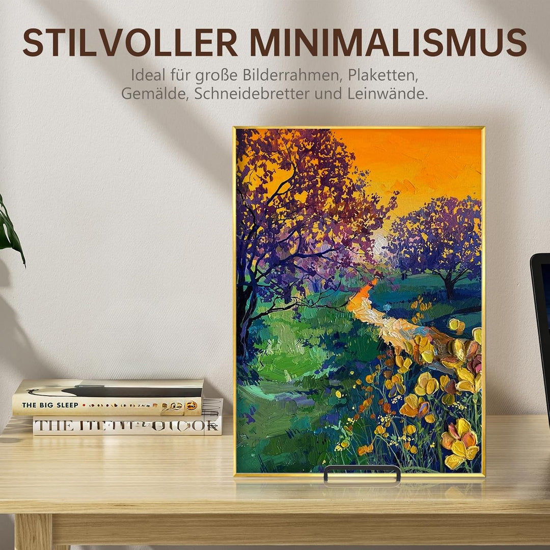 Staffelei Aufsteller Teller Ständer Metall - Tellerständer Gross - Deko Tellerhalter - Dekoteller Ha