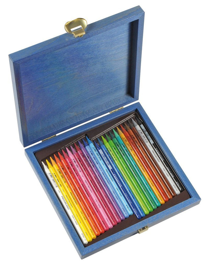 Koh-I-Noor Progresso 8758024011 - Farbstifte, Vollminenstifte in Holzbox - 24 Stück 1 stück (24er Pa
