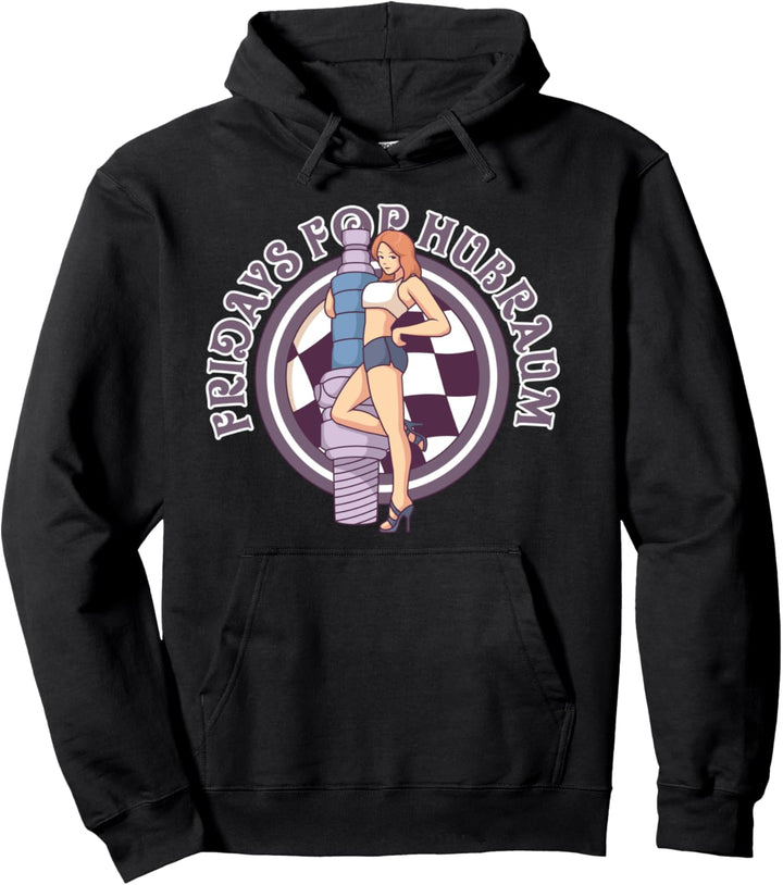 Fridays for Hubraum - Schrauber Girl mit Zündkerze Vintage Pullover Hoodie