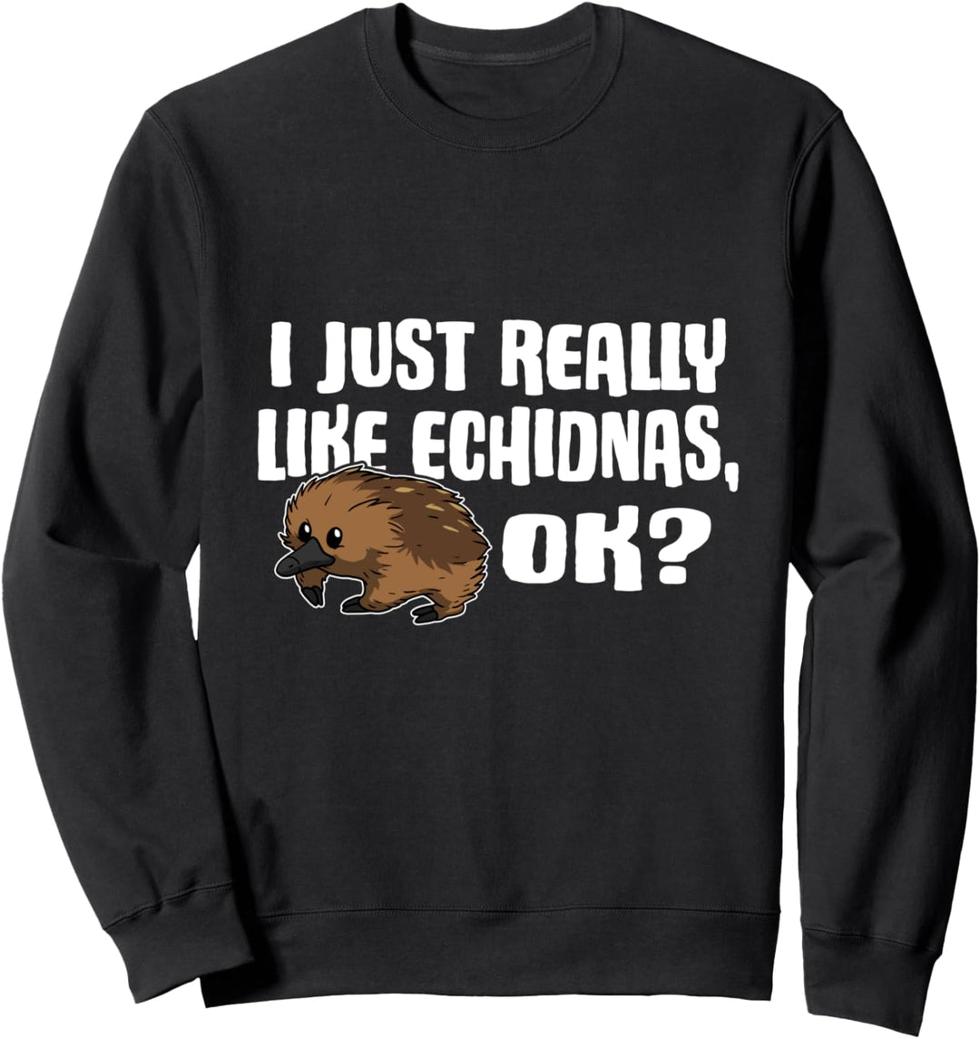 I Just Really Like Echidnas Ok Lustiges Igel Kostüm Sweatshirt