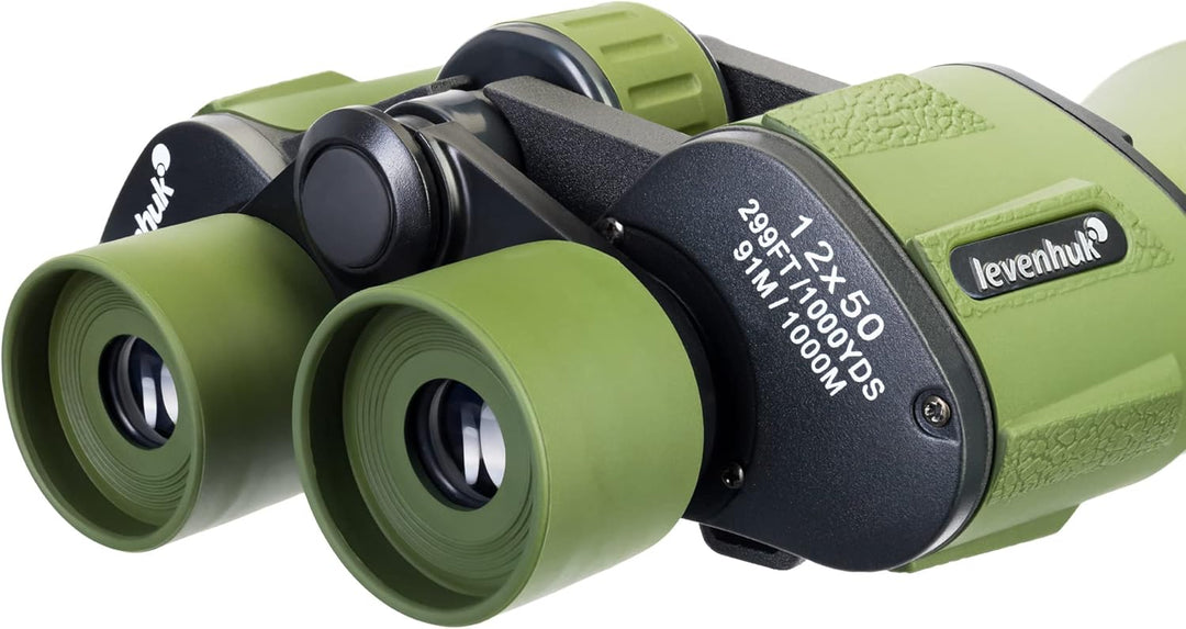 Levenhuk Travel 12x50 Zuverlässiges 12x-Feldfernglas für Camping, Jagd und Wildtierbeobachtung, Farb