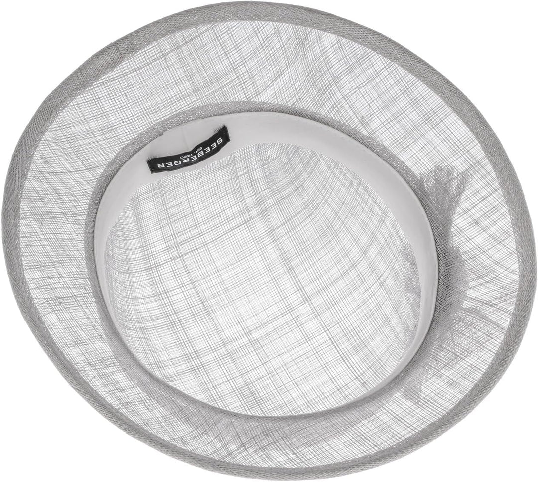 Seeberger Valeska Sinamay Strohhut Damenhut Sommerhut Strohglocke (One Size - grau)