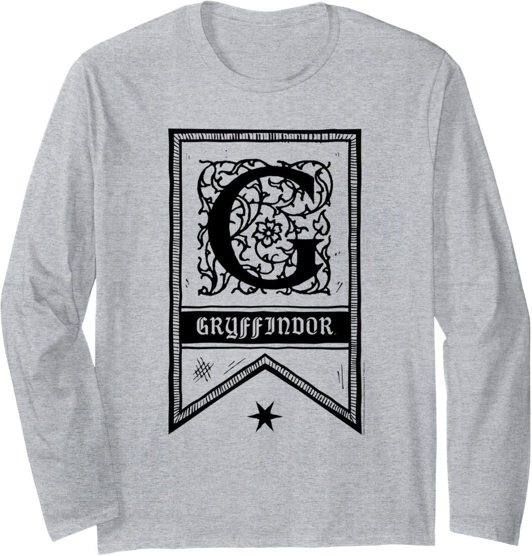 Harry Potter Gryffindor Drawn Banner Langarmshirt