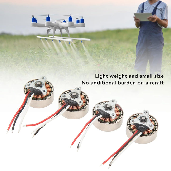 Mini RC Quadcopter Drohnenmotor, 4 Stück 7,4 V 0,3 A 0,5 Ω 18x7mm/0,71x0,28 Zoll Micro 1503 Bürstenl